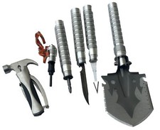 Survival Folding Shovel Ax Hanmer Outdoor Tactical Emergency Gear Camping Tool