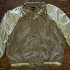 Pierre Cardin Men's Windbreaker Tracksuit Size XL Beige/Brown Vintage