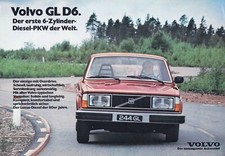 Volvo 240 244 245 GL D6 6 Cylinder Saloon Brochure Brochure Sheet 44