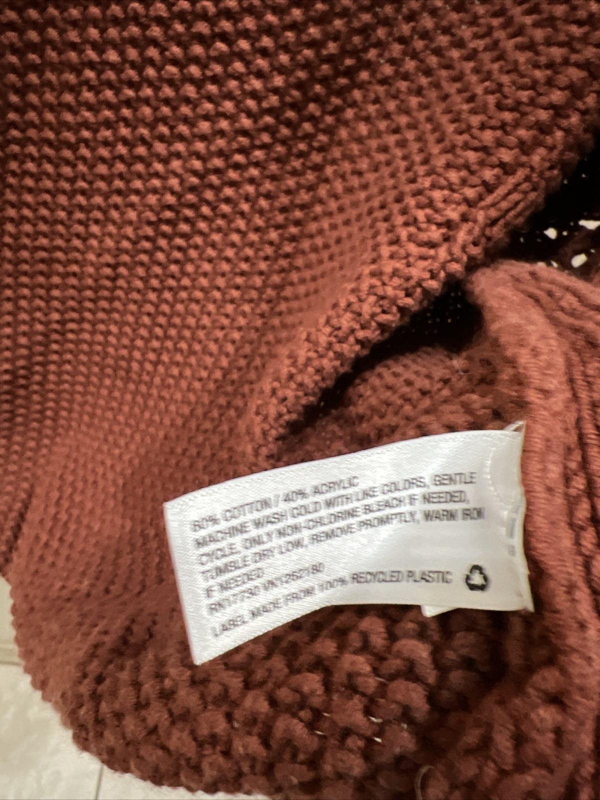 Universal Thread Brick Orange Knit Open Sweater M… - image 4