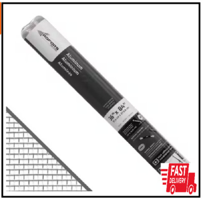 36 in. x 84 in. Bright Aluminum Screen Roll for Windows and Door