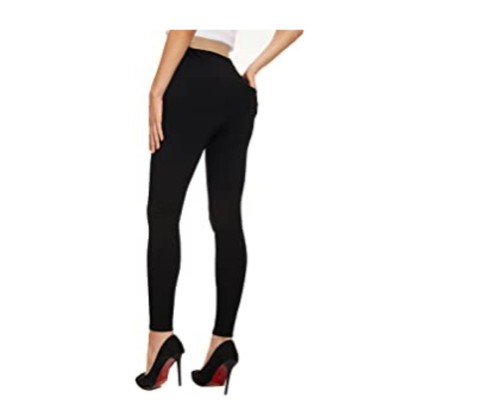 NWT $60 Tagoo Maternity Leggings Over The Belly Pregnancy Pants ADJUSTABLE W/POC - 第 2/8 張圖片