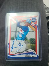 2022 Elite Extra Edition DPL Base Auto 2 #220 Fabian Lopez