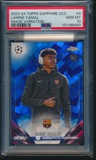 PSA 10 LAMINE YAMAL 2023-24 TOPPS CHROME UCC UEFA IMAGE VARIATION RC GEM MINT