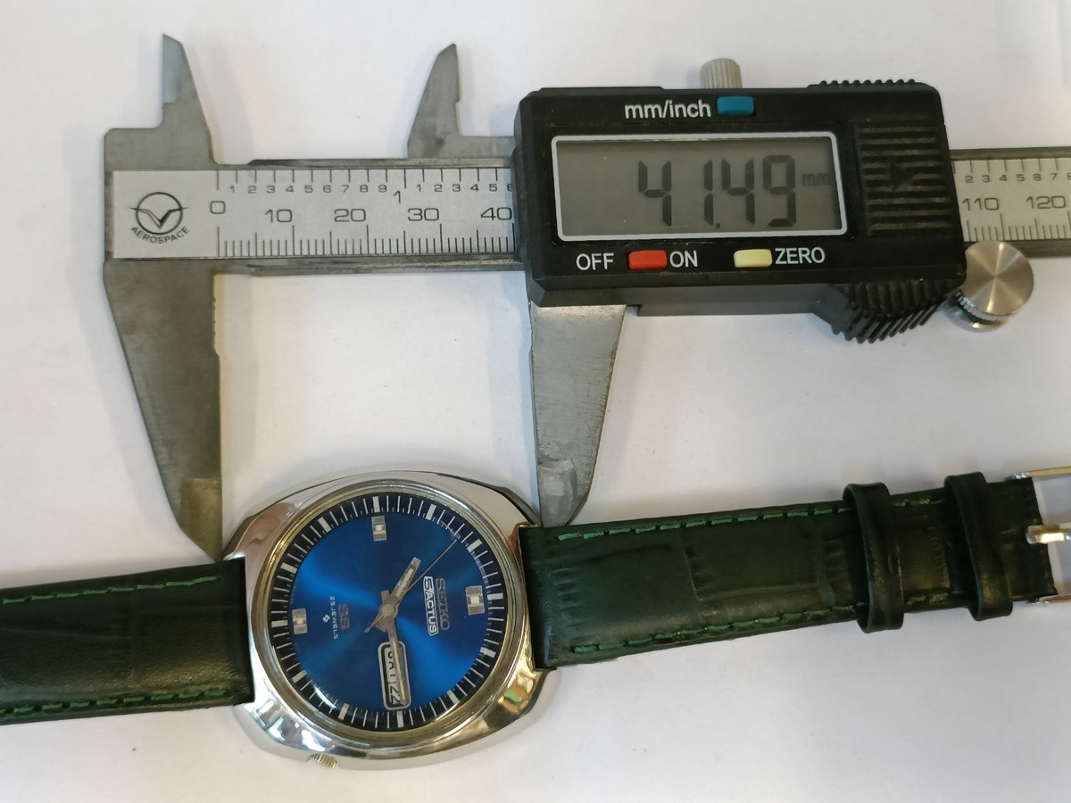 VINTAGE SEIKO 5 ACTUS SS AUTOMATIC BLUE DIAL 6106-6400 JAPAN MEN