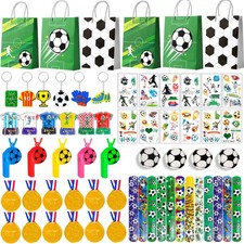 96 Pcs Football Party Supplies Soccer Party Favors Gift Bags Fillers Loot Bags
