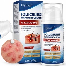 Folliculitis Treatment Cream with 5% Benzoyl Peroxide & Tea Tree Oil, Fast Actin