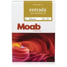 Moab Entrada Rag Natural 190, 100% Cotton Fine Art Archival Inkjet Paper, 2-...