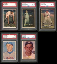 1957 Topps Yankees Team Set 5 - EX 3712123