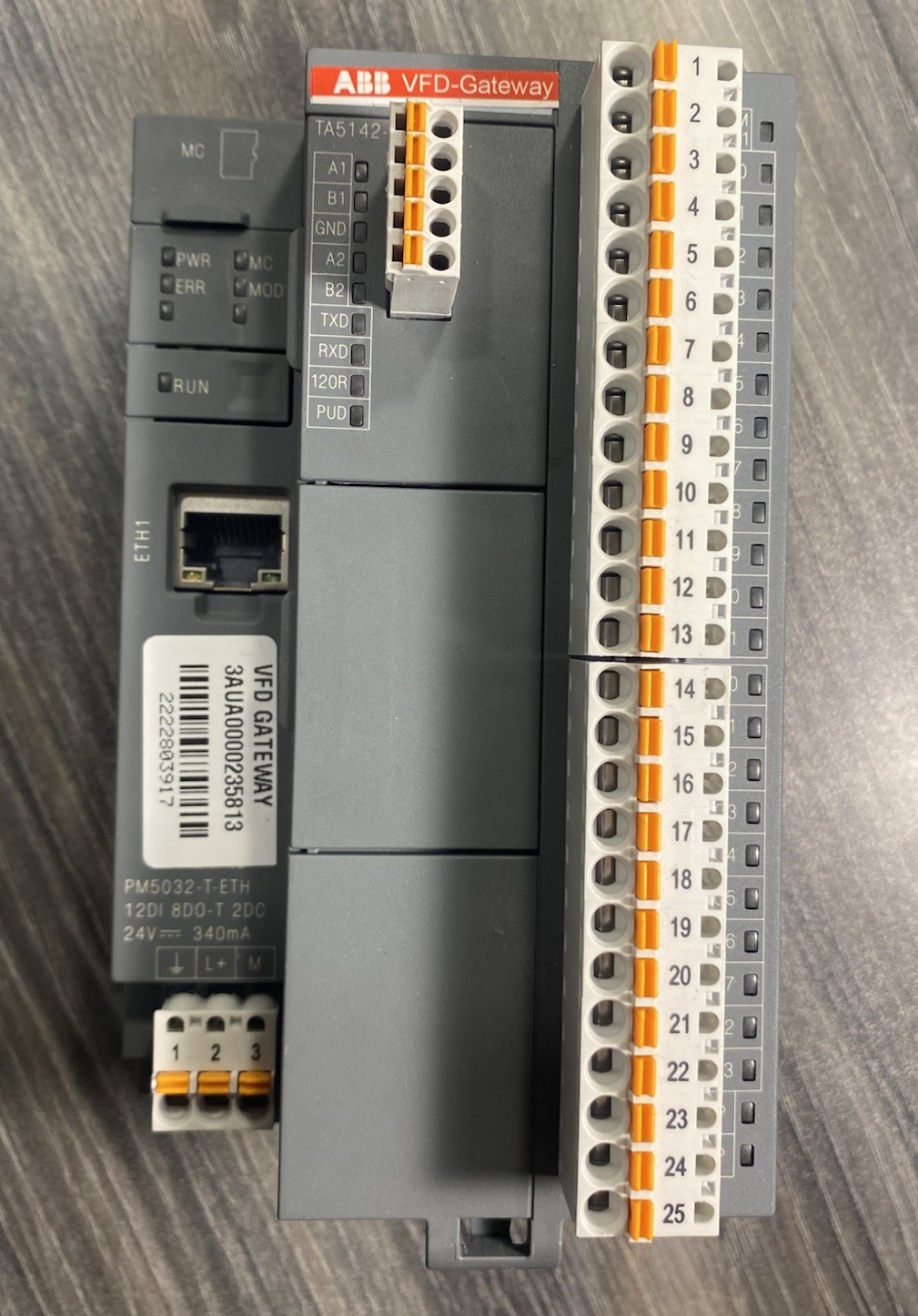 ABB 3AUA0000235813 VFD Gateway Ethernet I/P To Modbus RTU Gateway 24VDC - USA