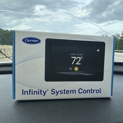 Carrier Infinity System Control Programmable Thermostat White Rectangular
