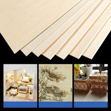 DIY Thin Wood board Craft Model Plate Sheet 3mm 4mm 5mm Thick Building