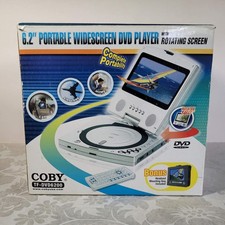 COBY Portable DVD Player With Swivel 6.2" Screen TFDVD6200 w/Accessories