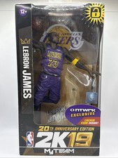 LeBron James - Los Angeles Lakers purple jersey exclusive McFarlane NBA 2K19