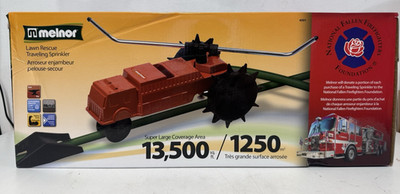 Melnor Traveling Sprinkler Lawn Rescue Firetruck-13,500 sq.ft.