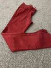 Next Ladies Skinny ‘Soft Touch’ Cranberry /red Jeans Size 12 R