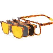 3-in-1  3D glasses ,polarized sunglasses ,night vision clip-on