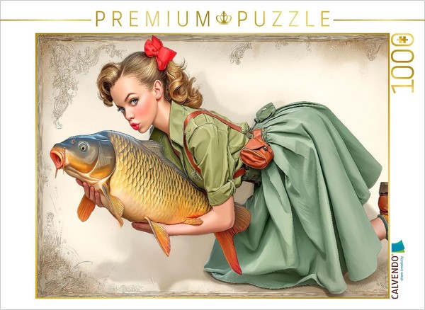 Calvendo Puzzle Man Oh Man, That Fish Is Huge | 1000 Pieces, Finished Size 25.2-image