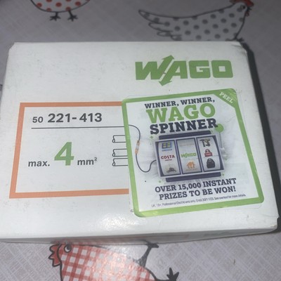 WAGO Steckverbinder 50x 221-412 Abzweigdose elektrisch wiederverwendbar Drahthebel