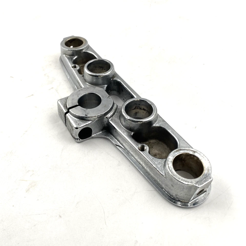 Abrazadera de árbol triple superior cromada 87-17 Softail Heritage Fatboy fabricante de equipos originales Harley 45456-86 Foto 4 de 4