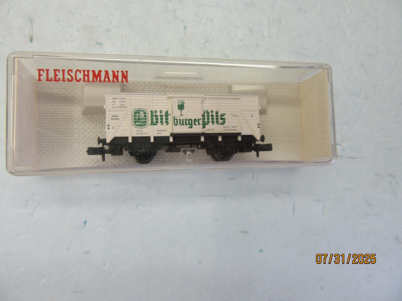 N - Fleischmann 8362 - Beer Box Car "Bitburger Pils" - LNIB