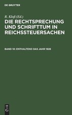 Enthaltend Das Jahr 1928 (Gebundene Ausgabe) ...