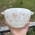 Vintage Pyrex 441 Pink Gooseberry Cinderella Nesting Mixing Bowl 1.5 Pt USA