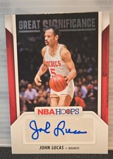 2024-25 Panini Nba Hoops - Great Significance John Lucas #GS-JLR (AU)