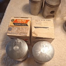 NOS Genuine Yamaha RD250 PISTONs Only x2 .Part Num - 361-11631-02-96