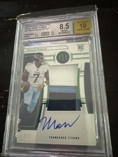 2022 MALIK WILLIS NATIONAL TREASURES Green 2/7 RC True RPA Bgs 8.5/10 Jersey #