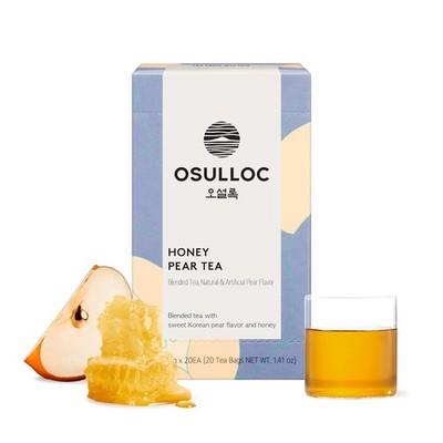 OSULLOC Honey Pear Tea (Sweet & Flavor), 20 Count (Pack of 1) 