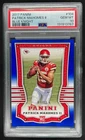 2017 Panini Patrick Mahomes II RC Blue Rookie #7/99 Chiefs PSA 10
