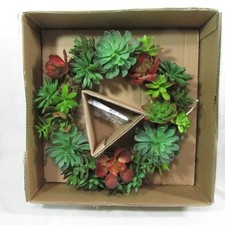 Pottery Barn Williams-Sonoma Garden Succulent Floral 16" Artificial Wreath