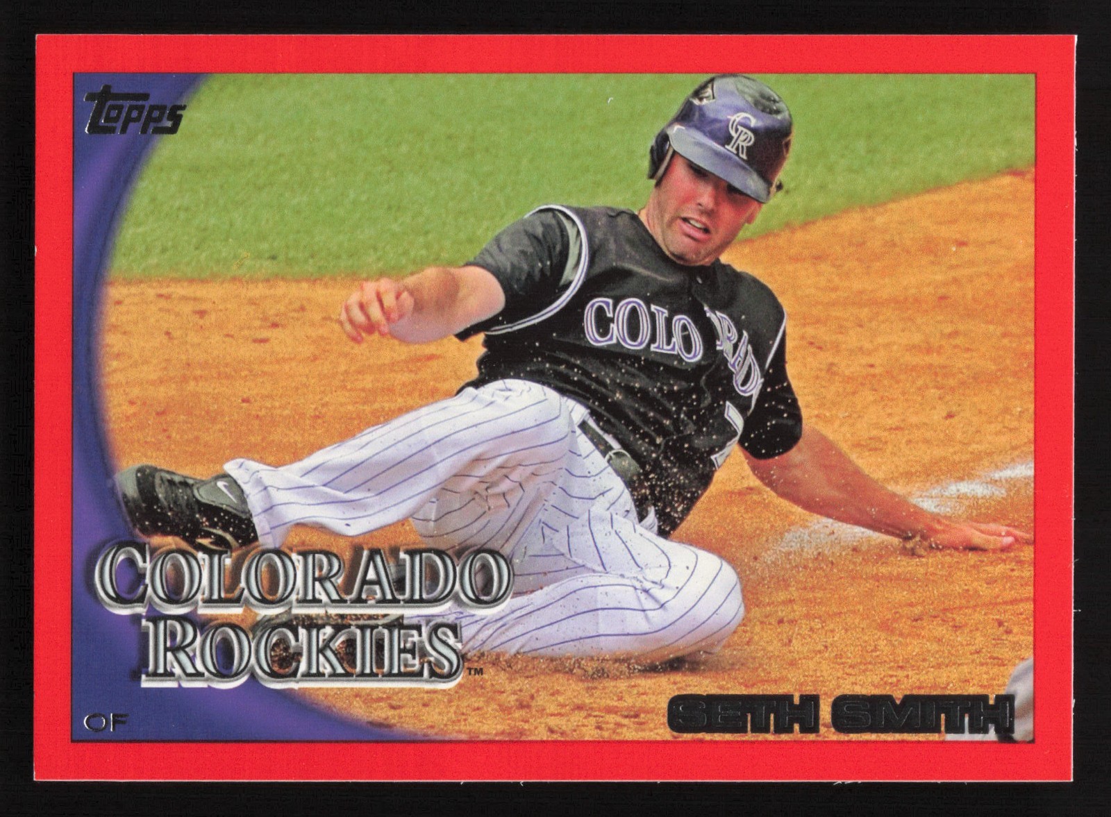 2010 Topps #429 Seth Smith RED BORDER /299 Colorado Rockies