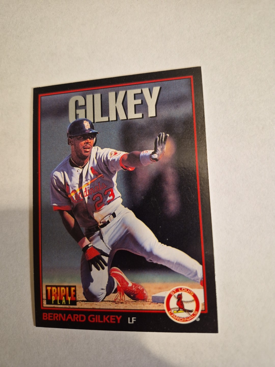 Bernard Gilkey 1993 LEAF TRIPLE PLAY #208 FREE SHIPPING
