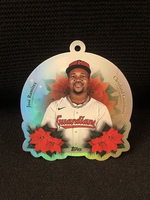 2025 Topps Holiday Jose Ramirez Ornament Baseball Card OO-18 Cleveland Guardians