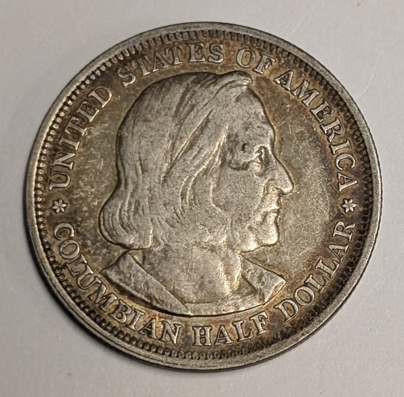 1893 Columbian Exposition Commemorative Half Dollar ~ Silver 50c