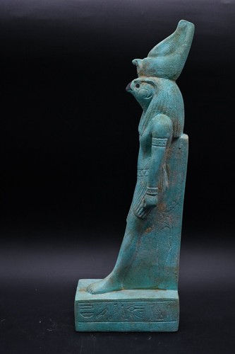 Ancient Egyptian Antiquities Egyptian Rare Statue of God Horus Egypt Falcon BC - Picture 4 of 8