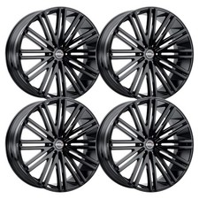 Set-4 Heavy Hitters Hh12 24x10 5x135 15mm Onyx Black Wheels Rims 24 Inch