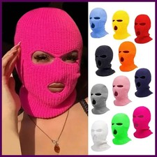 Motorcycle Windproof Full Face Knit Hats Custom SkiMask Men Warm Wool Balaclava