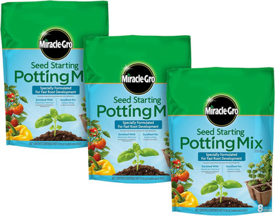 Miracle-Gro Seed Starting Potting Mix, Enriched with Plant Food, for Starting Se