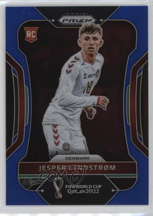 2022 Panini Prizm World Cup Qatar Blue Prizm 202/299 Jesper Lindstrom #68 ms9