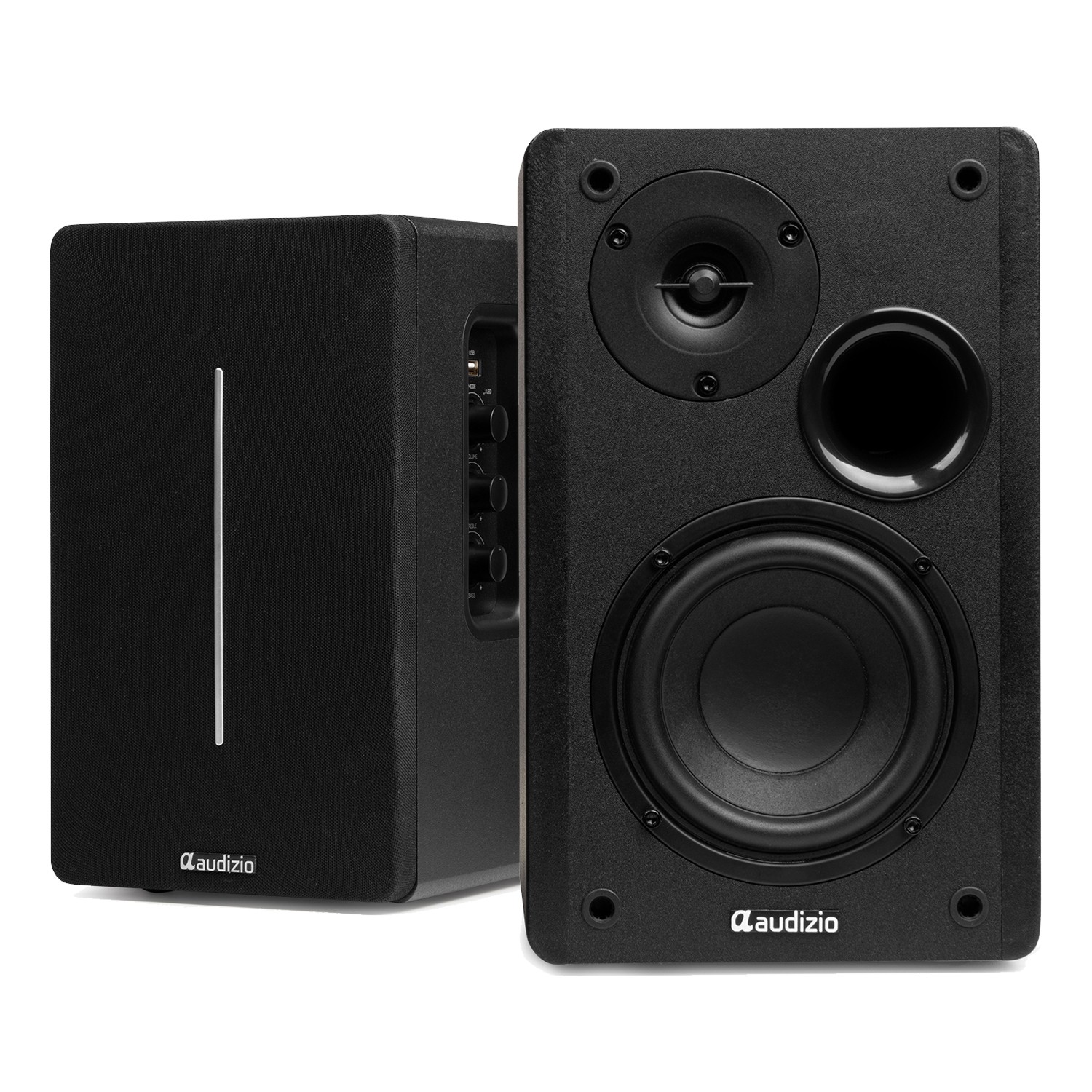 Audizio KS01B Active Bookshelf Speaker Set 120W BT Black