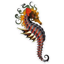 Seahorse - Vinyl Decal Sticker - Car Window Laptop - ebn9169