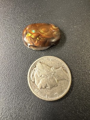 Feuerachat Edelstein Cabochon außergewöhnliche Qualität Stein 8 ct.