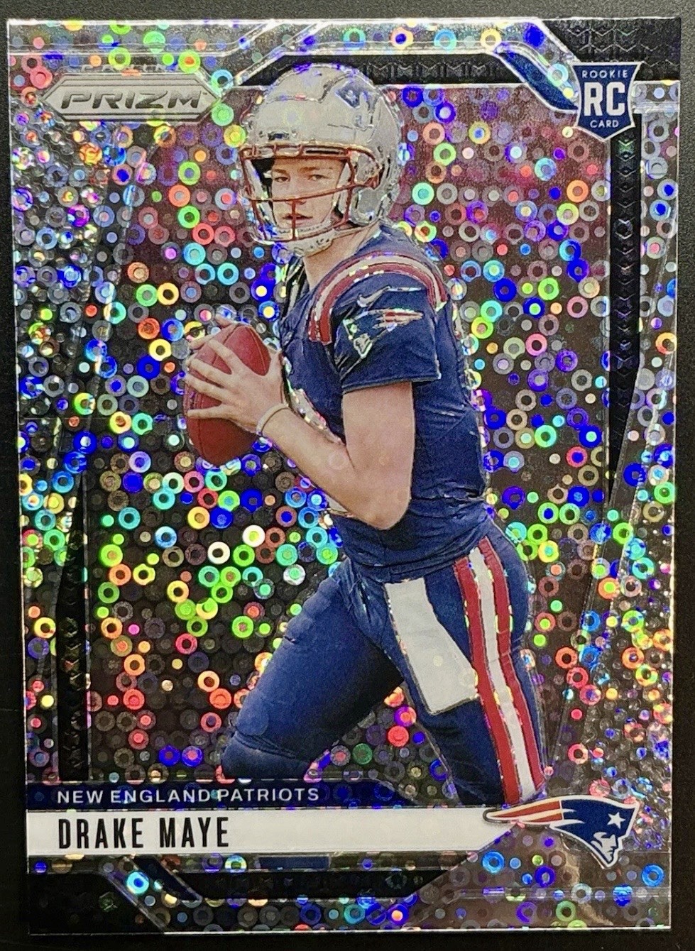 2024 Panini Prizm - Rookies Drake Maye #329 No Huddle Prizm (RC) PATRIOTS
