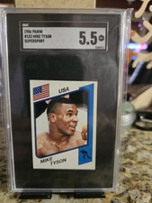 1987 Panini Supersport Mike Tyson Boxing Card #153 - Certified SGC 5.5