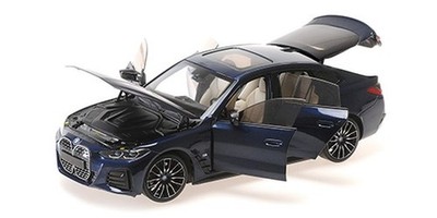 110023012 - BMW i4 M50 (2022)   BLUE METALLIC - Minichamps 1:18