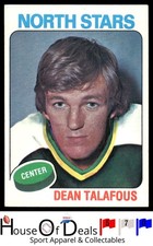1975-76 Topps #197 Dean Talafous Minnesota North Stars NHL Hockey Card Rookie RC