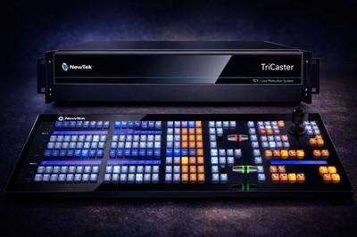 NewTek Tricaster TC1 Video Switcher with 2 Stripe Control Surface - 4k UHD - NDI